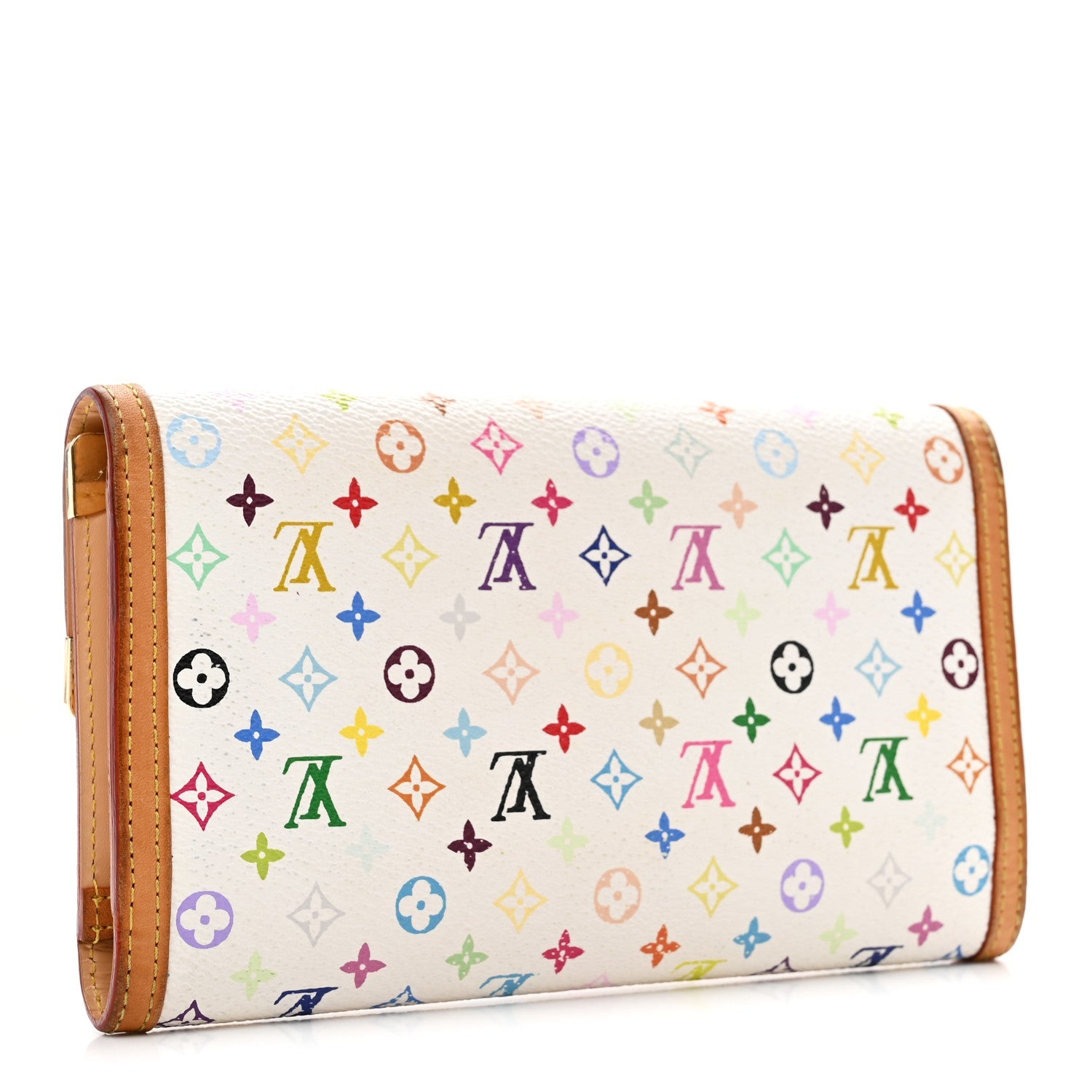 Louis Vuitton Monogram Multicolor Porte Tresor International Wallet White