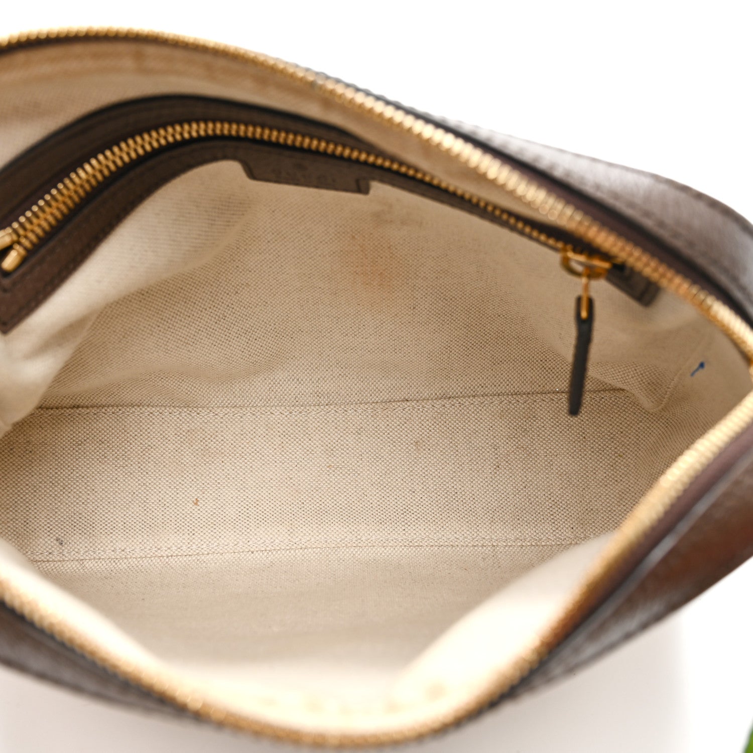 Gucci Monogram Jumbo GG Textured Dollar Calfskin Web Messenger Shoulder Bag Camel Ebony New Acero