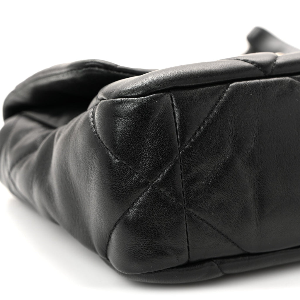 Chanel Lambskin Quilted Medium Chanel 19 Flap Black