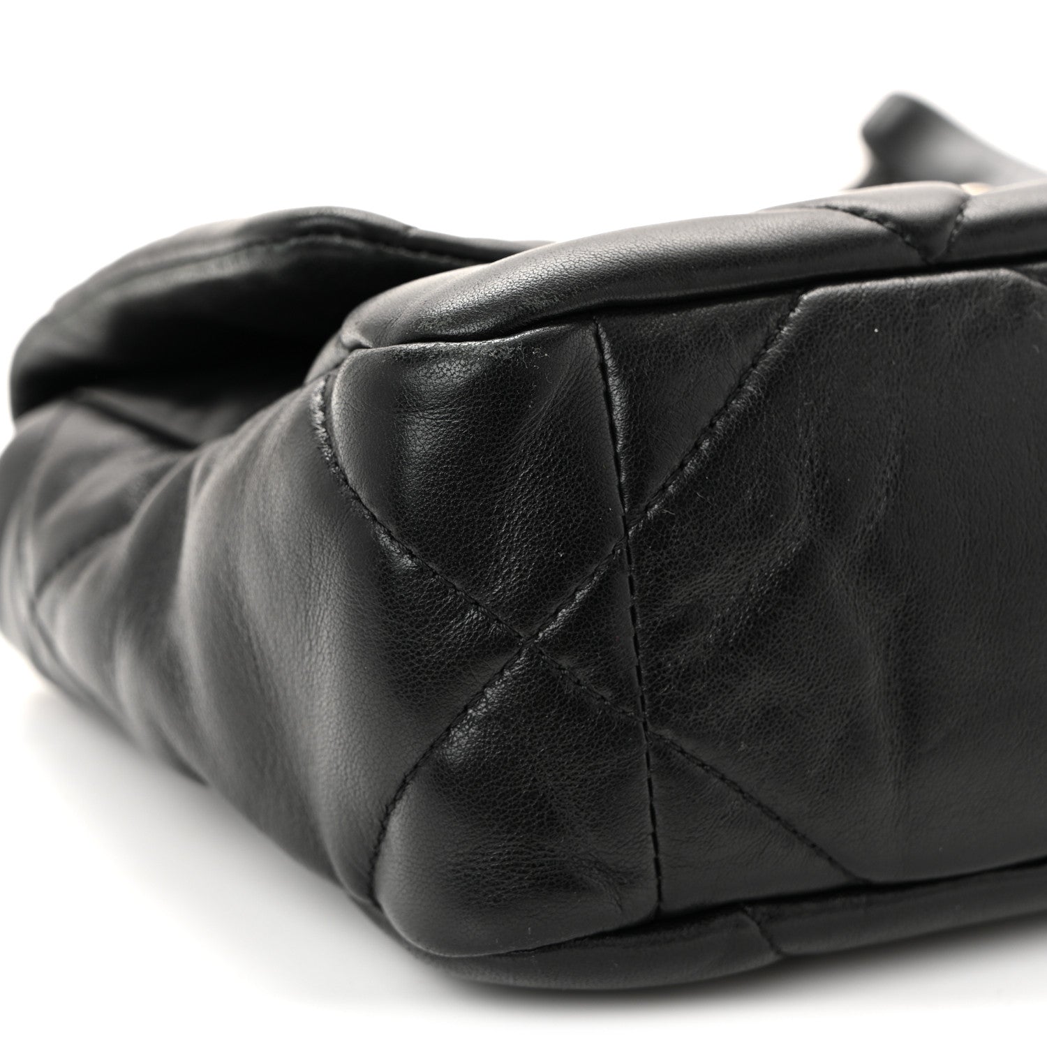 Chanel Lambskin Quilted Medium Chanel 19 Flap Black