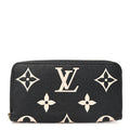 Louis Vuitton Empreinte Monogram Giant Zippy Wallet Black Beige