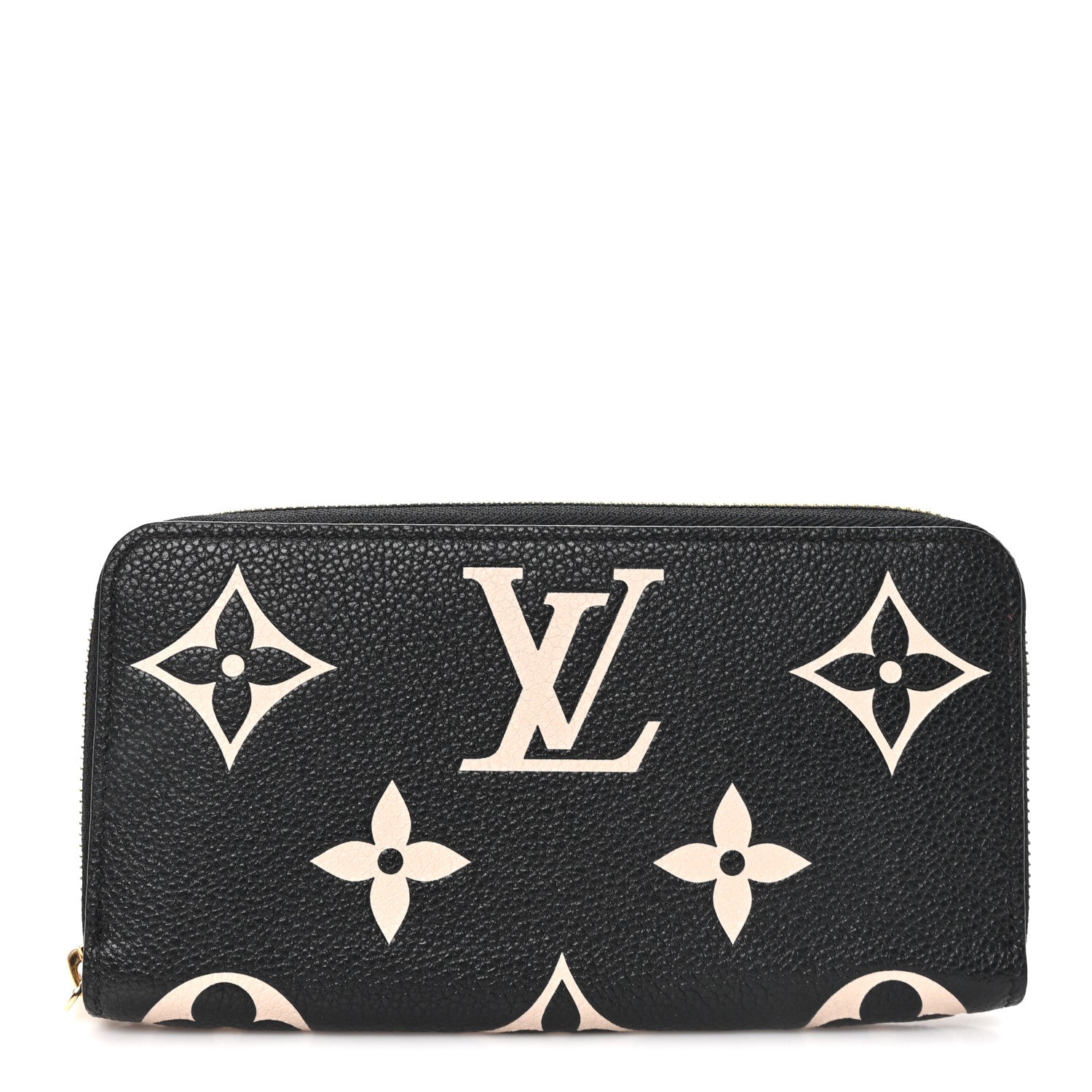 Louis Vuitton Empreinte Monogram Giant Zippy Wallet Black Beige