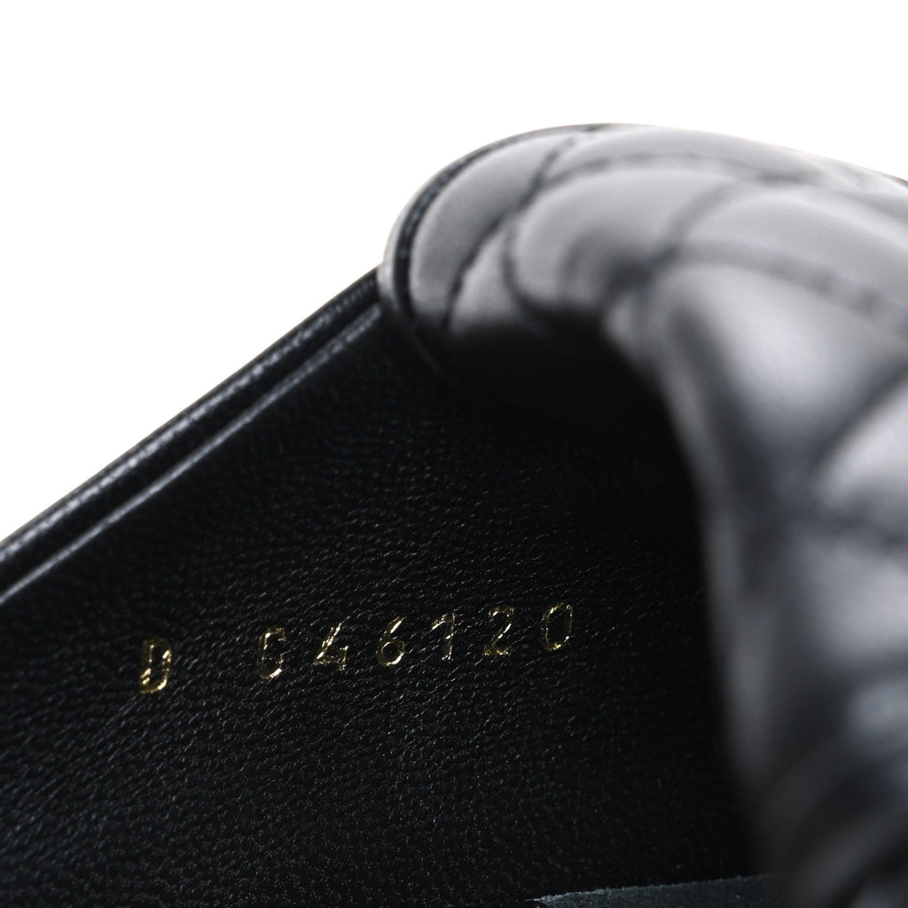 Lambskin Quilted CC Turnlock Mules 40 Black