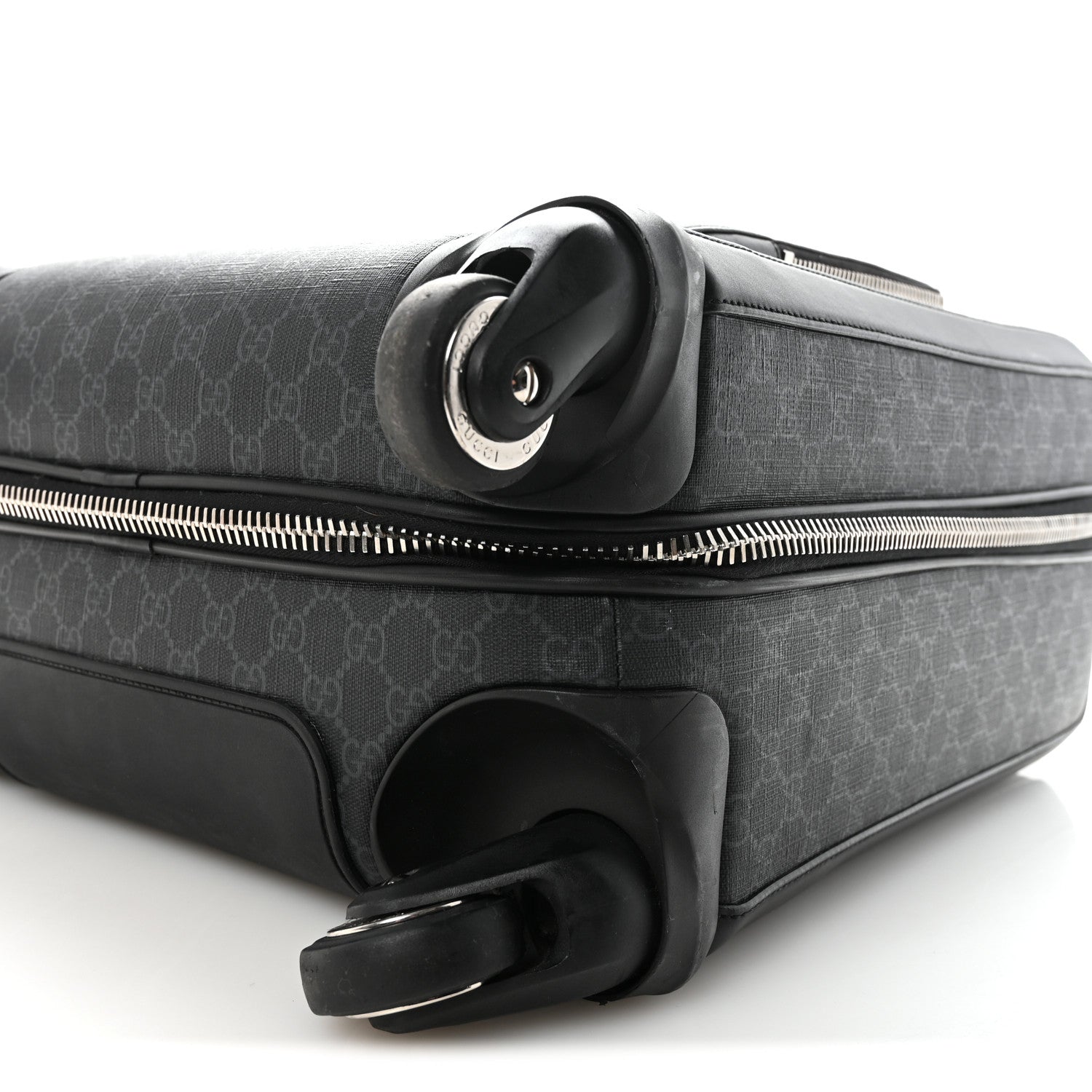 Gucci GG Supreme Monogram Gran Turismo Suitcase Black Grey