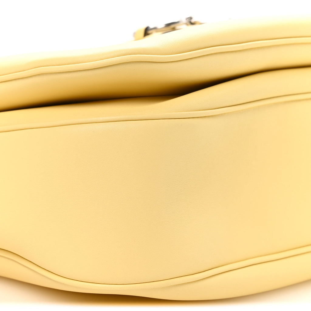 Gucci Calfskin Large Aura Horsebit 1955 Shoulder Bag Butter