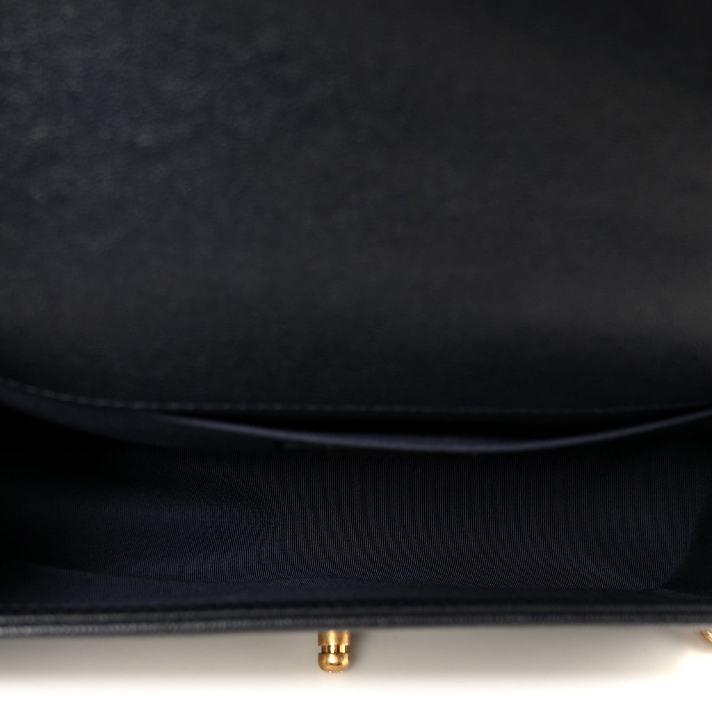 Chanel Caviar Quilted Medium Boy Flap Navy