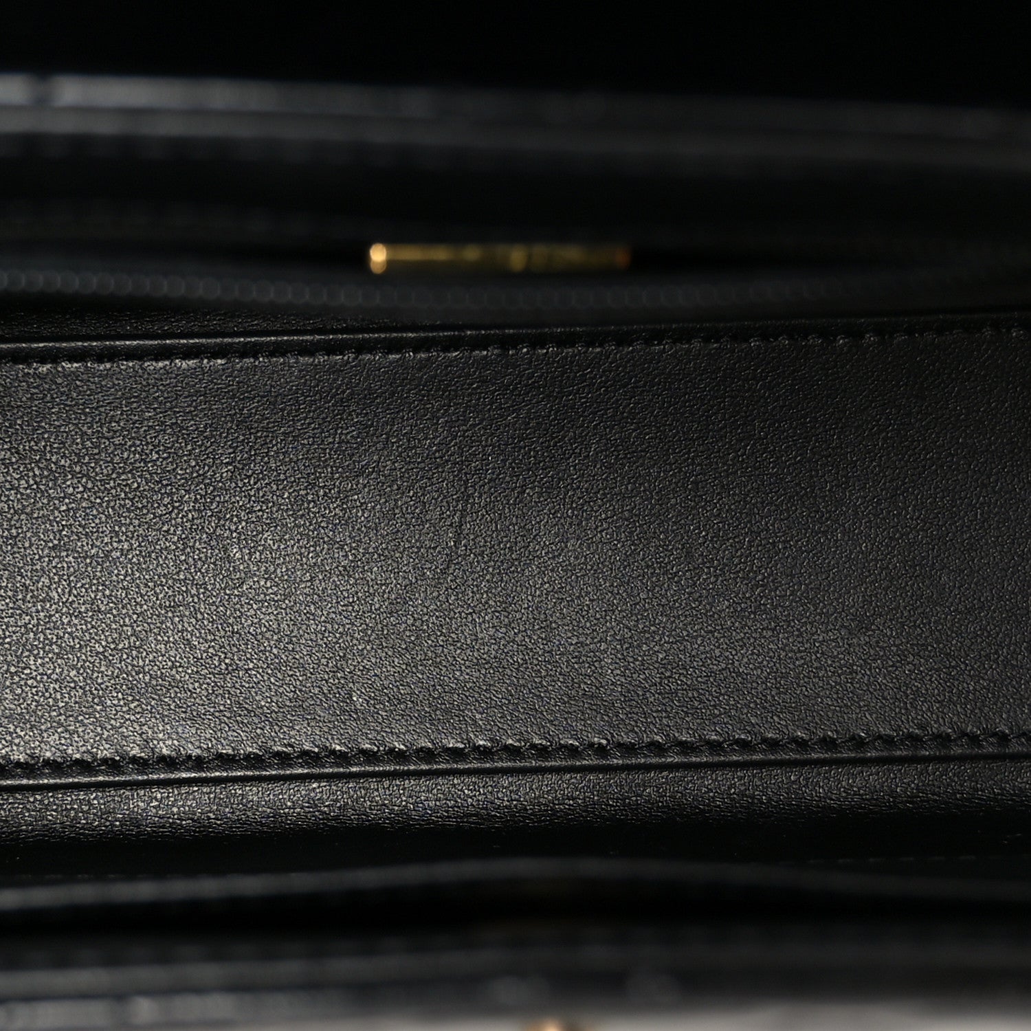 Chanel Shiny Aged Calfskin Quilted Nano Kelly Shopper Black