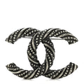 Ruthenium Twisted CC Brooch