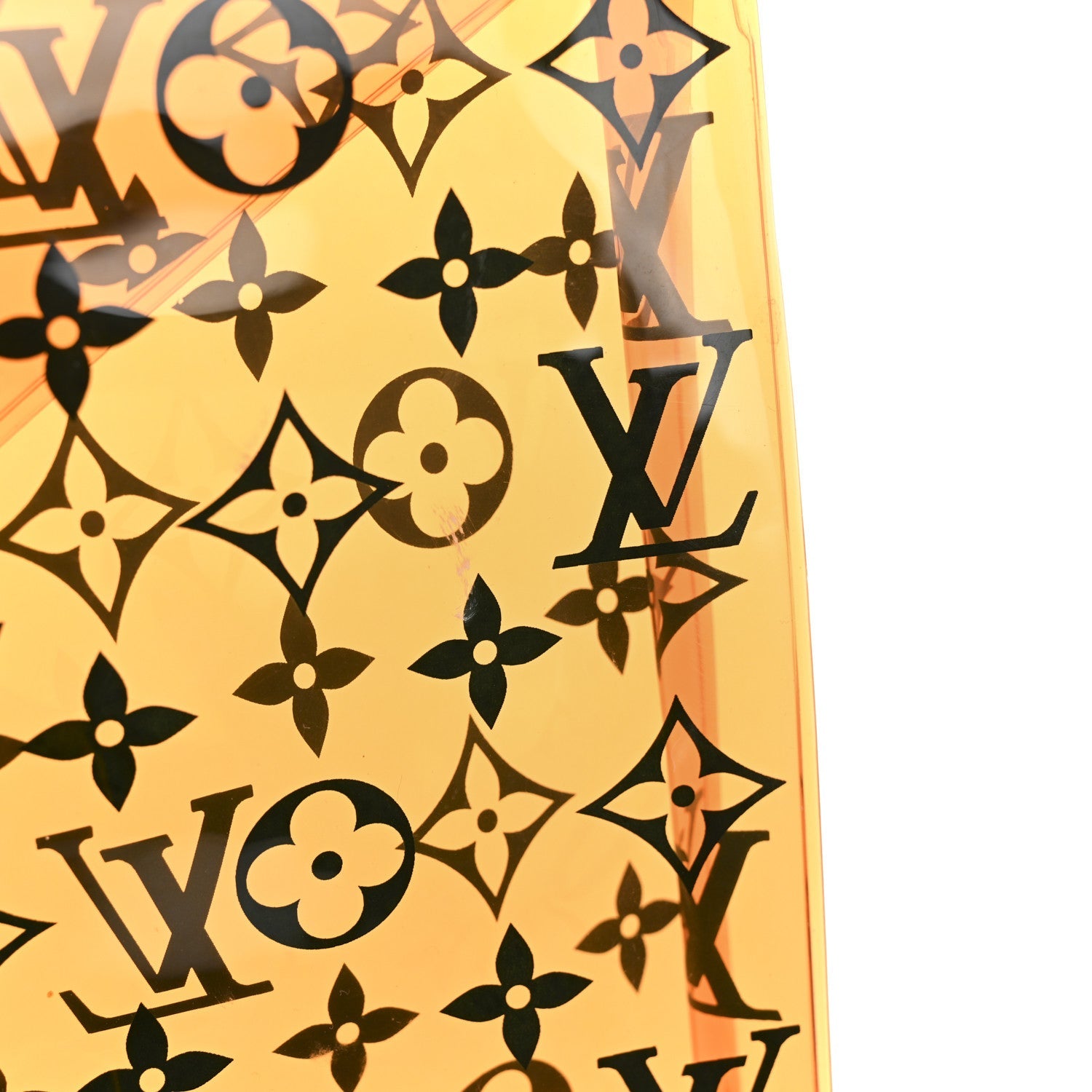 Louis Vuitton PVC Monogram Printed Envelope Pouch Orange