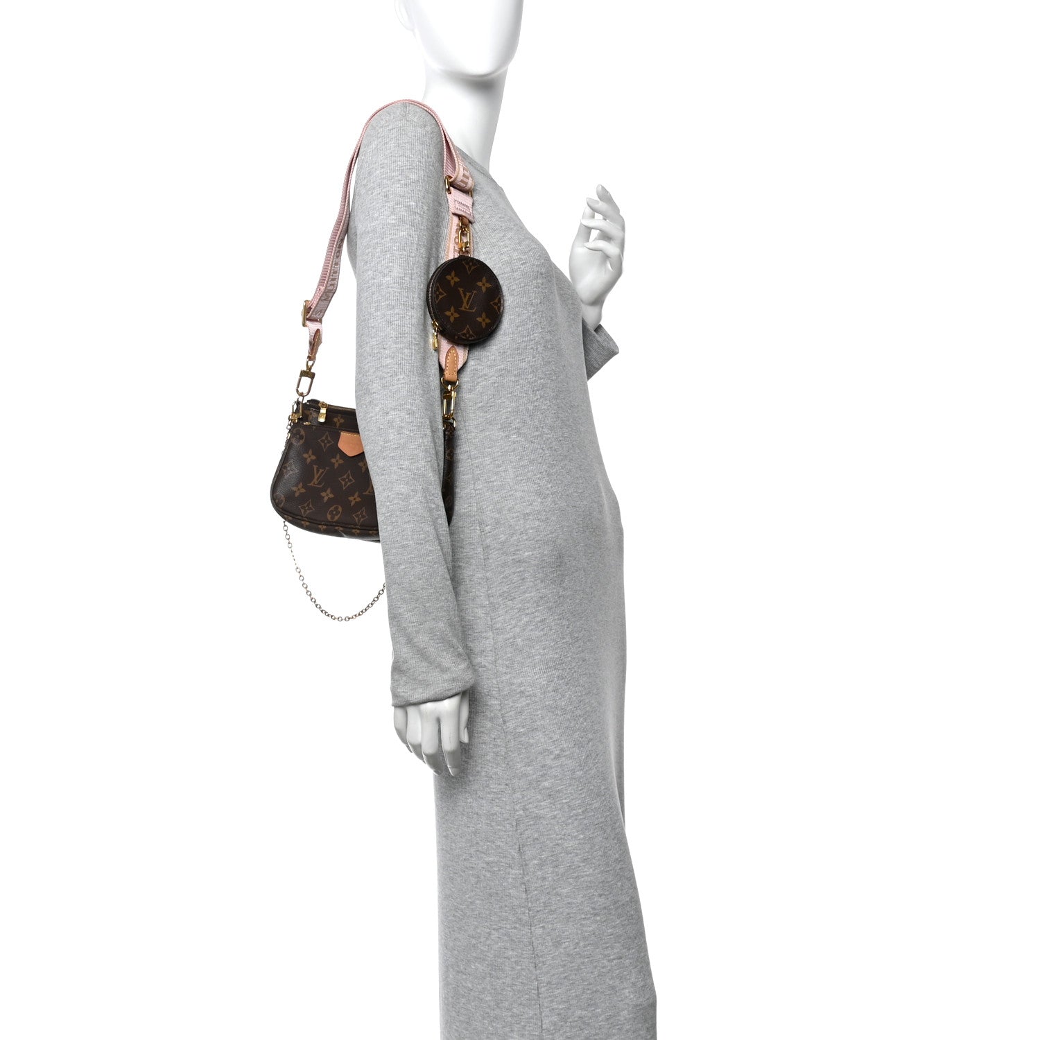 Louis Vuitton Monogram Multi Pochette Accessories Rose Clair