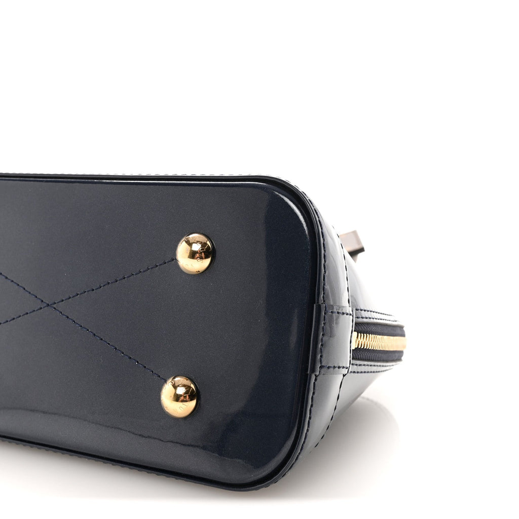 Louis Vuitton Patent Monogram Alma BB Marine