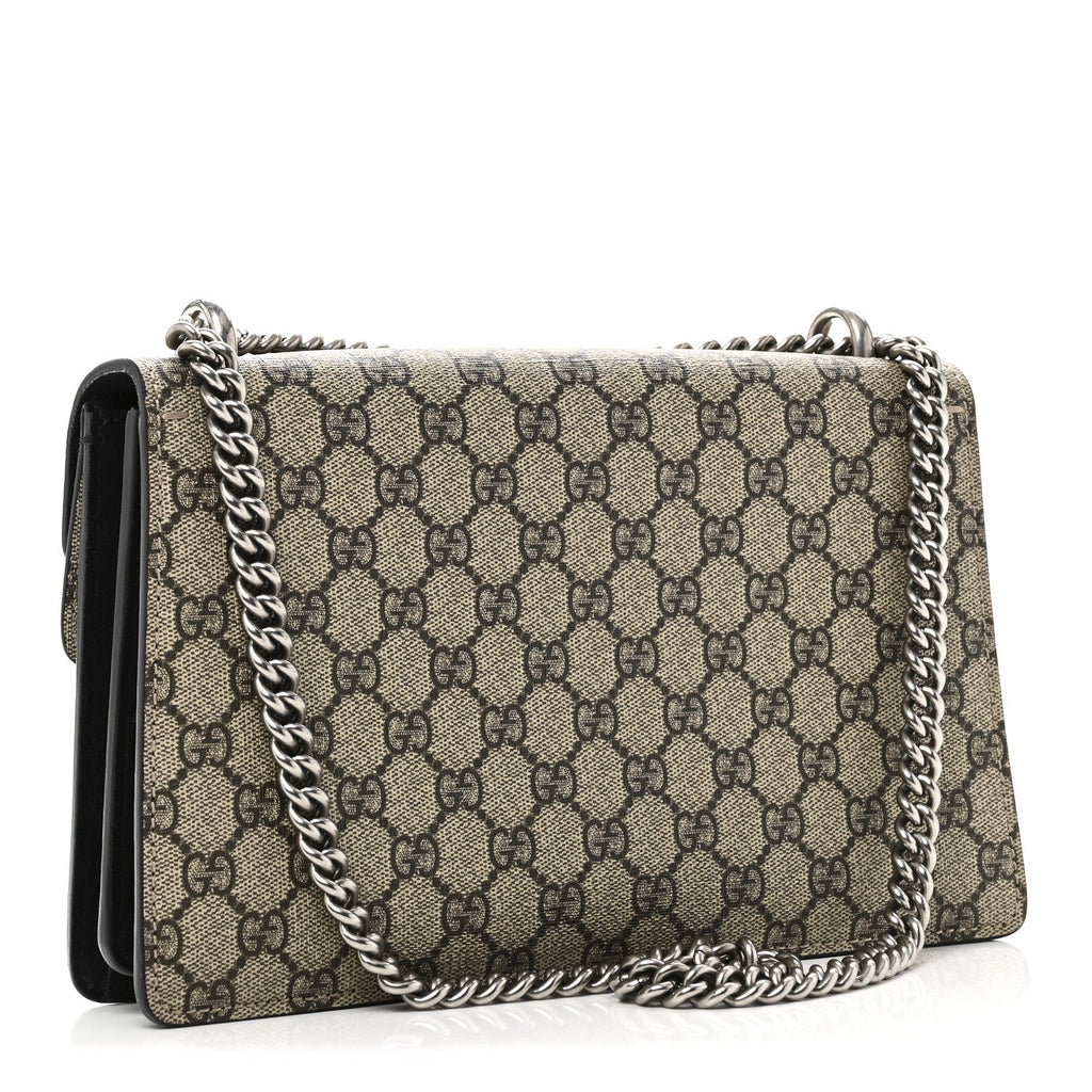 Gucci GG Supreme Monogram Small Dionysus Shoulder Bag Black