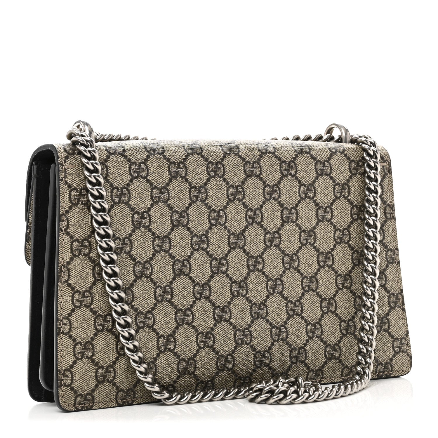 Gucci GG Supreme Monogram Small Dionysus Shoulder Bag Black
