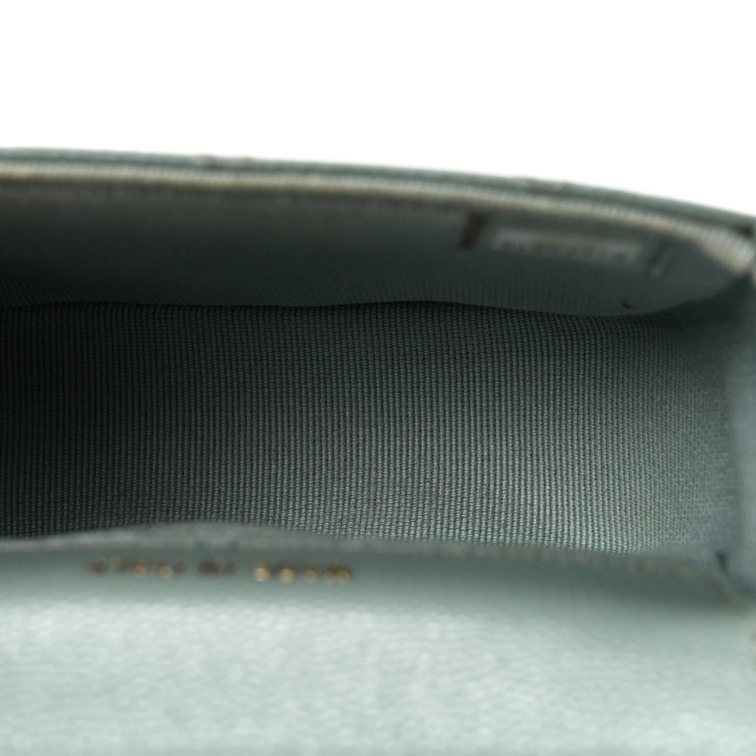 Chanel Caviar Quilted Mini Clutch With Chain Light Green
