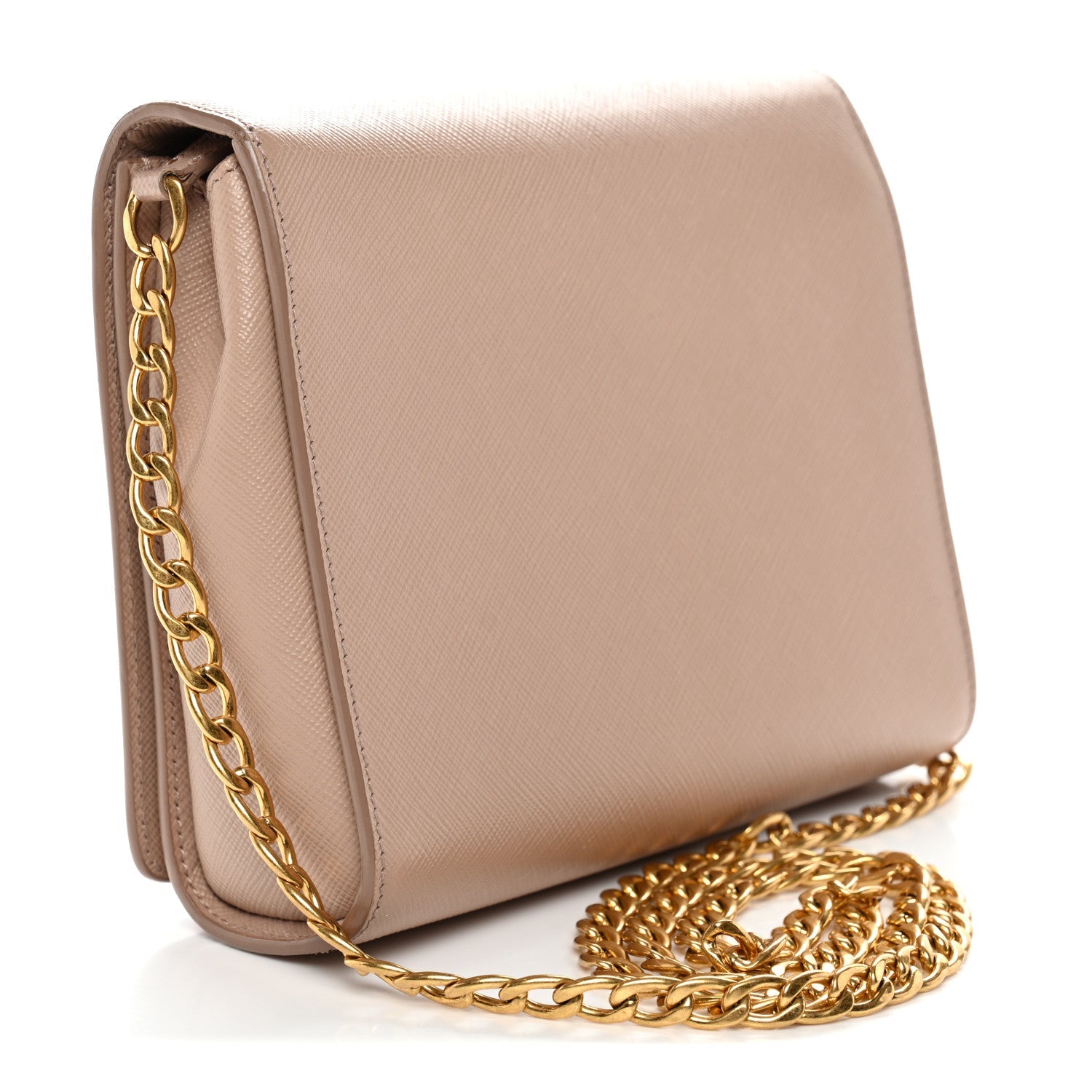 Prada Saffiano Chain Crossbody Bag Cipria