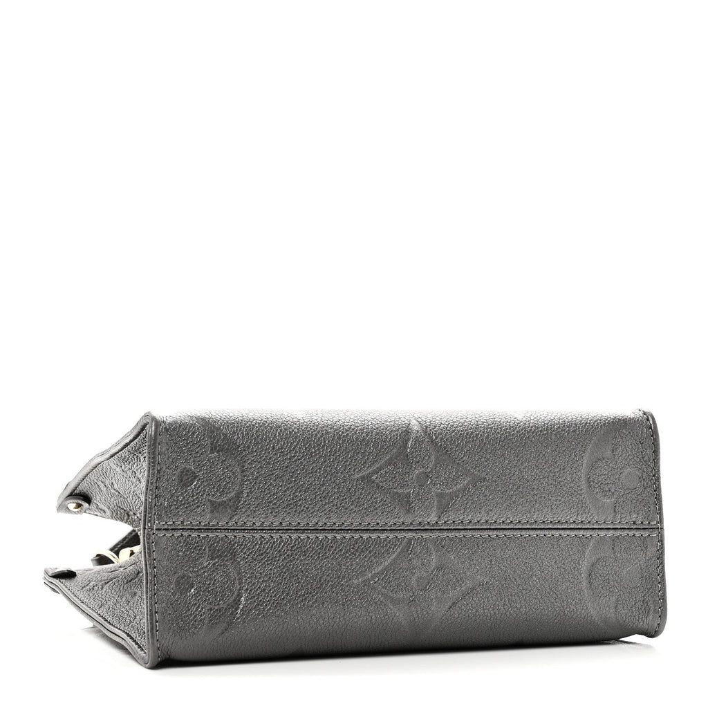 Louis Vuitton Metallic Empreinte Monogram Giant Onthego PM Gun Metal
