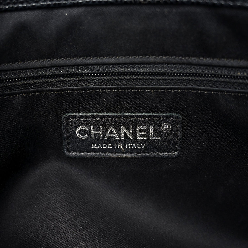 Chanel Caviar Quilted XL Grand Shopping Tote GST Black