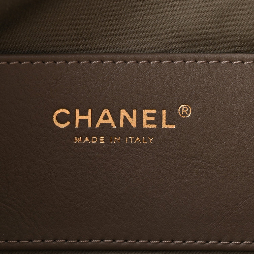 Chanel Suede Quilted Mini Chanel 25 Handbag Dark Grey
