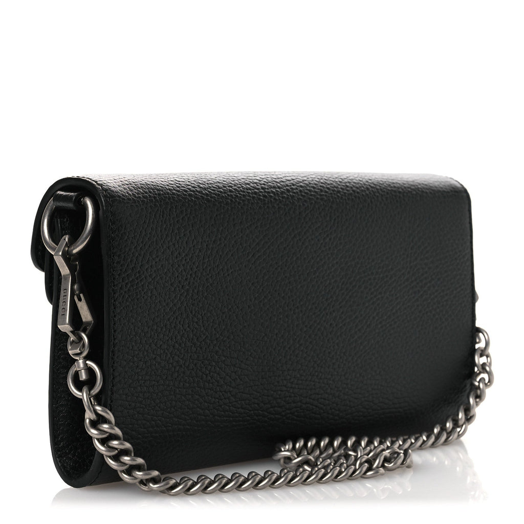 Gucci Dollar Calfskin Web Small Dionysus Crossbody Bag Black