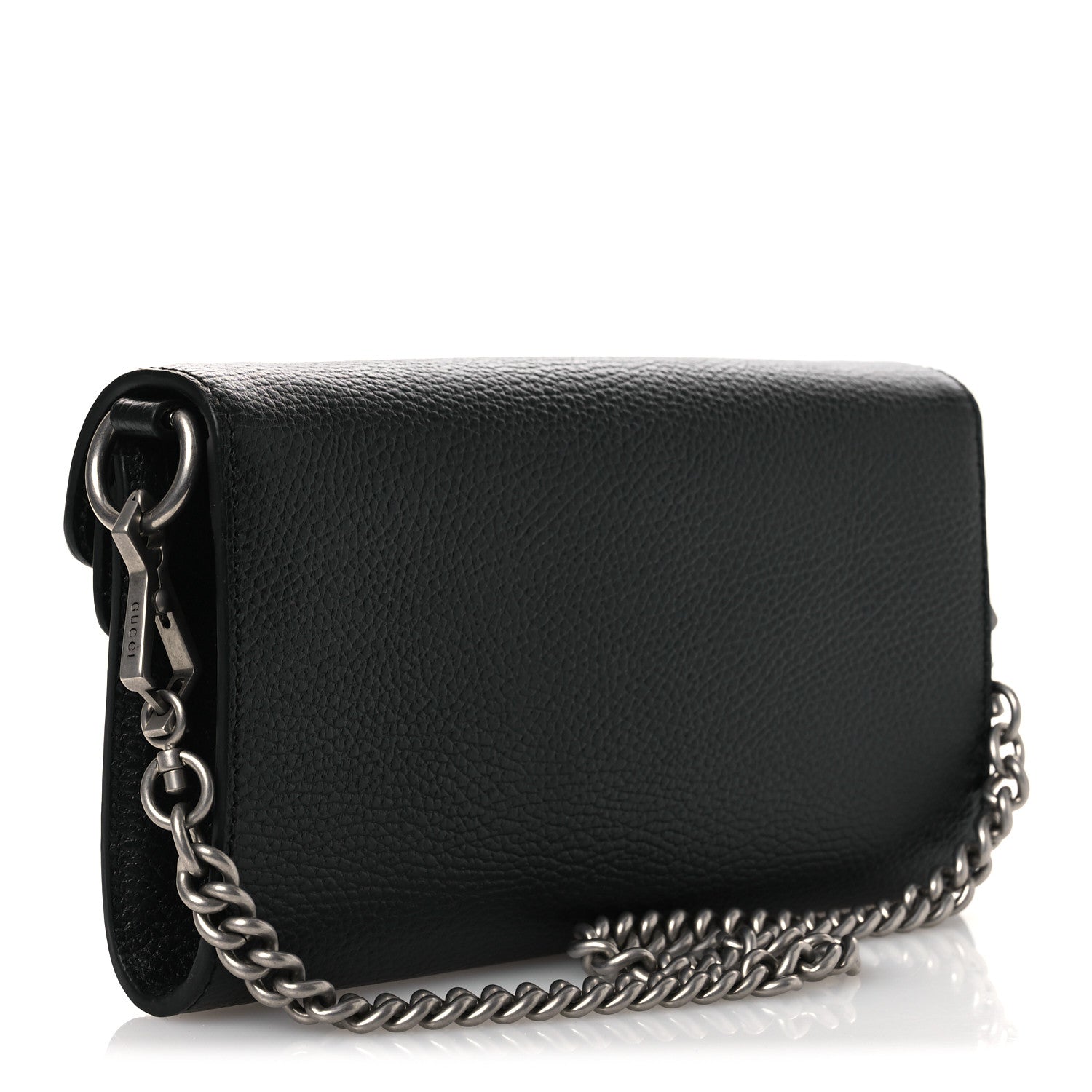 Gucci Dollar Calfskin Web Small Dionysus Crossbody Bag Black
