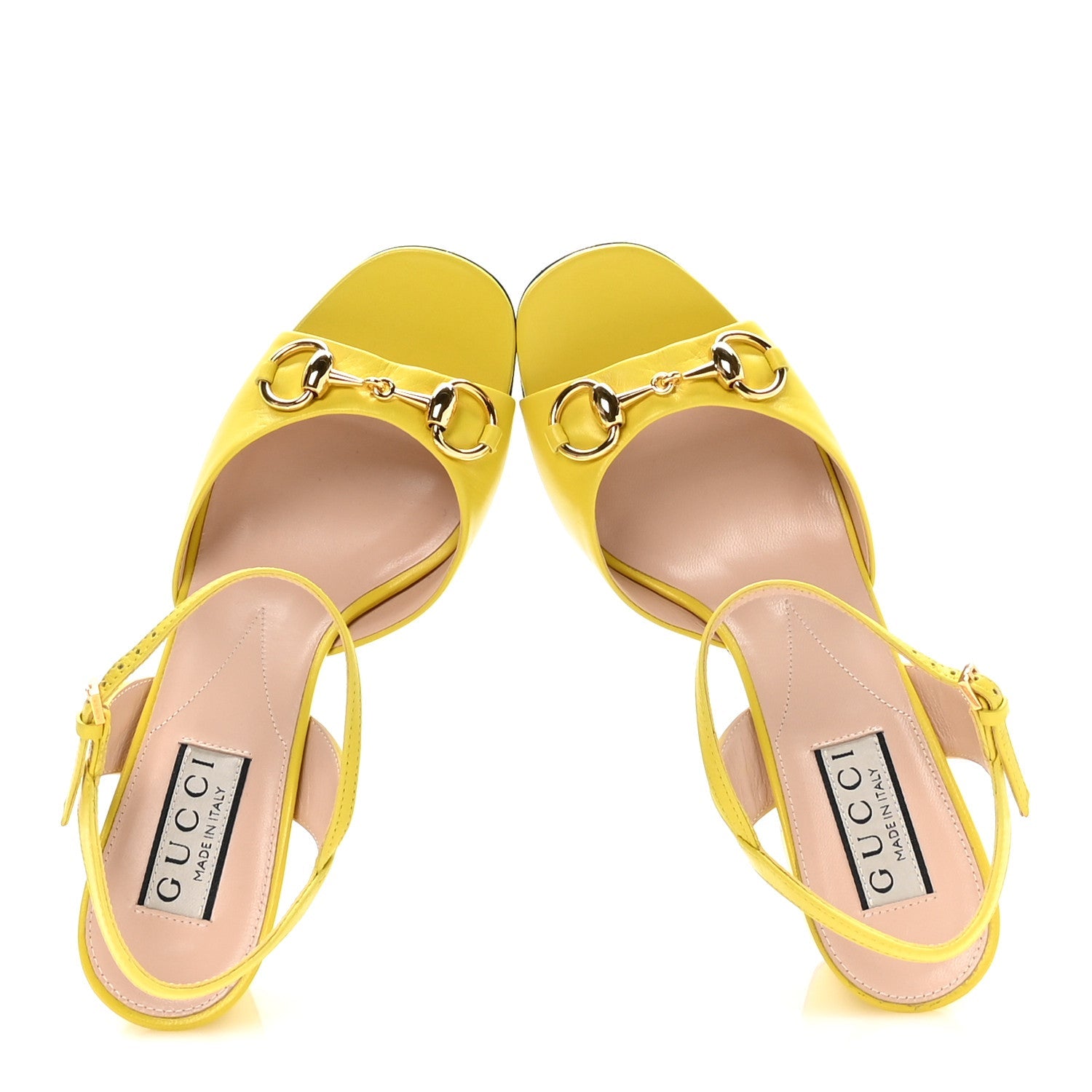 Gucci Malaga Kid Horsebit Lady 75mm Sandals 36.5 Acid Lime