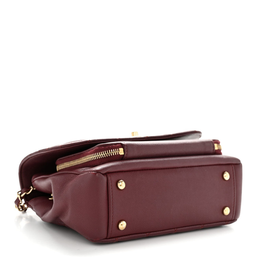 Chanel Caviar Quilted Small Business Affinity Flap Burgundy