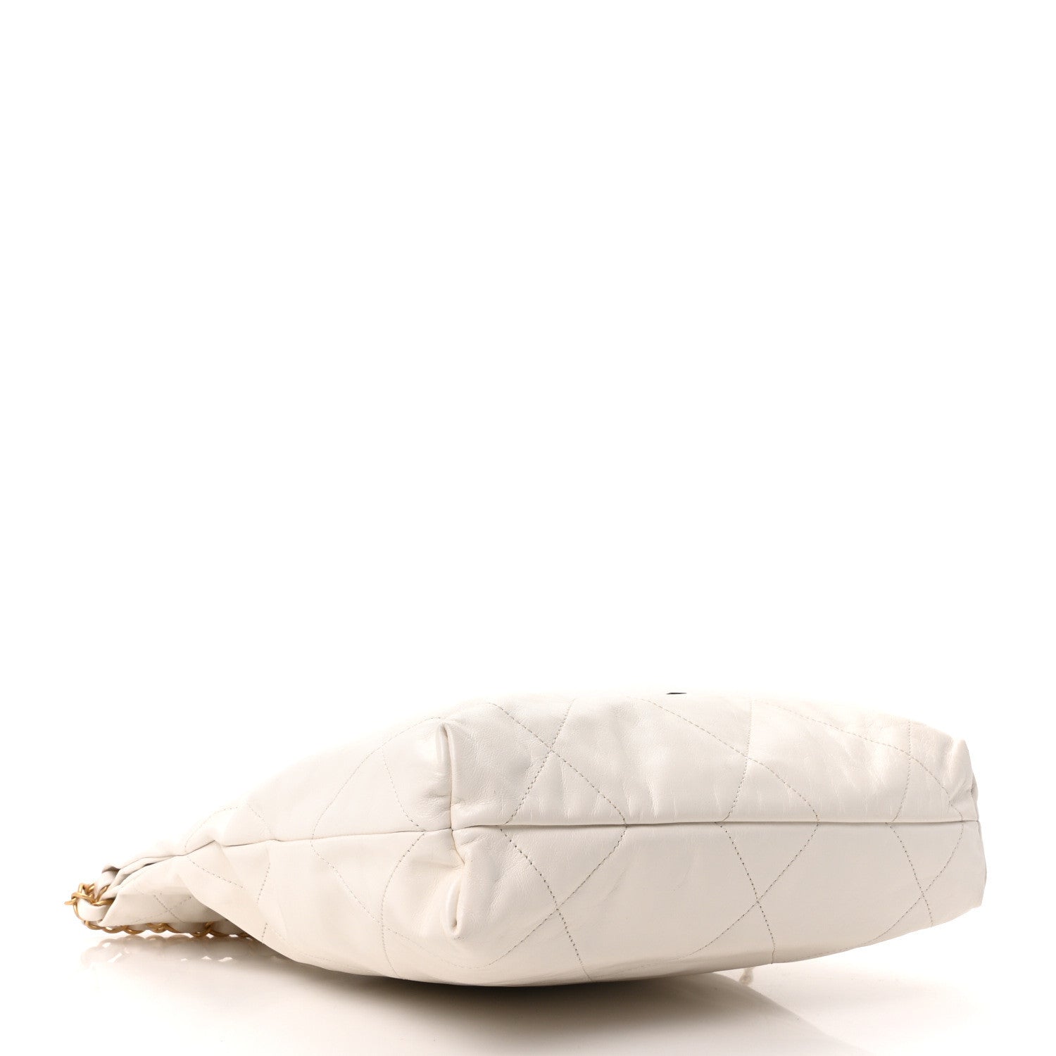 Chanel Shiny Calfskin Quilted Small Chanel 22 White Black