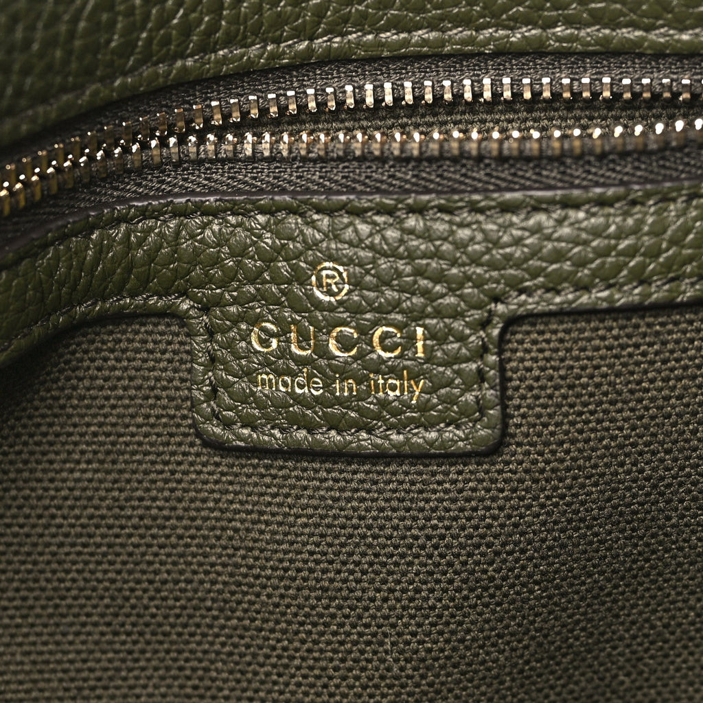 Gucci Grand Prix Calfskin Medium Jackie 1961 Hobo Dark Green