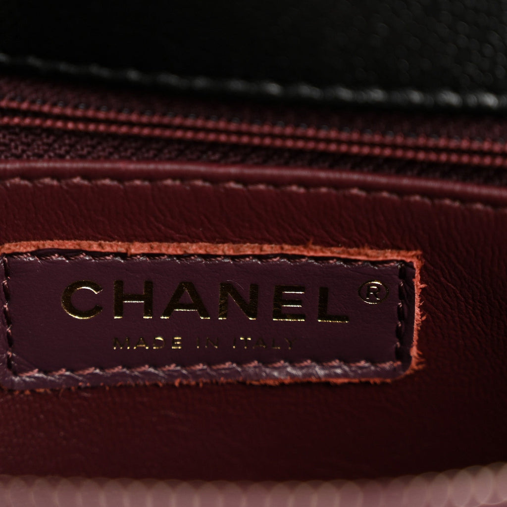 Chanel Caviar Quilted Small Coco Handle Flap Black
