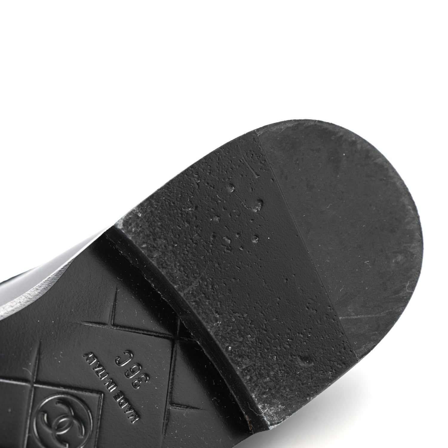Lambskin Quilted CC Turnlock Loafers 36 Black