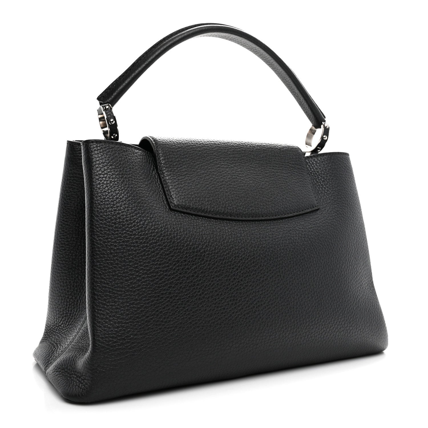 Louis Vuitton Taurillon Capucines MM Platino