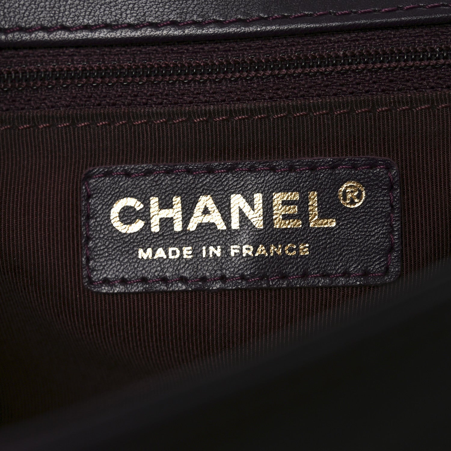 Chanel Lambskin Quilted New Medium Boy Flap Dark Purple