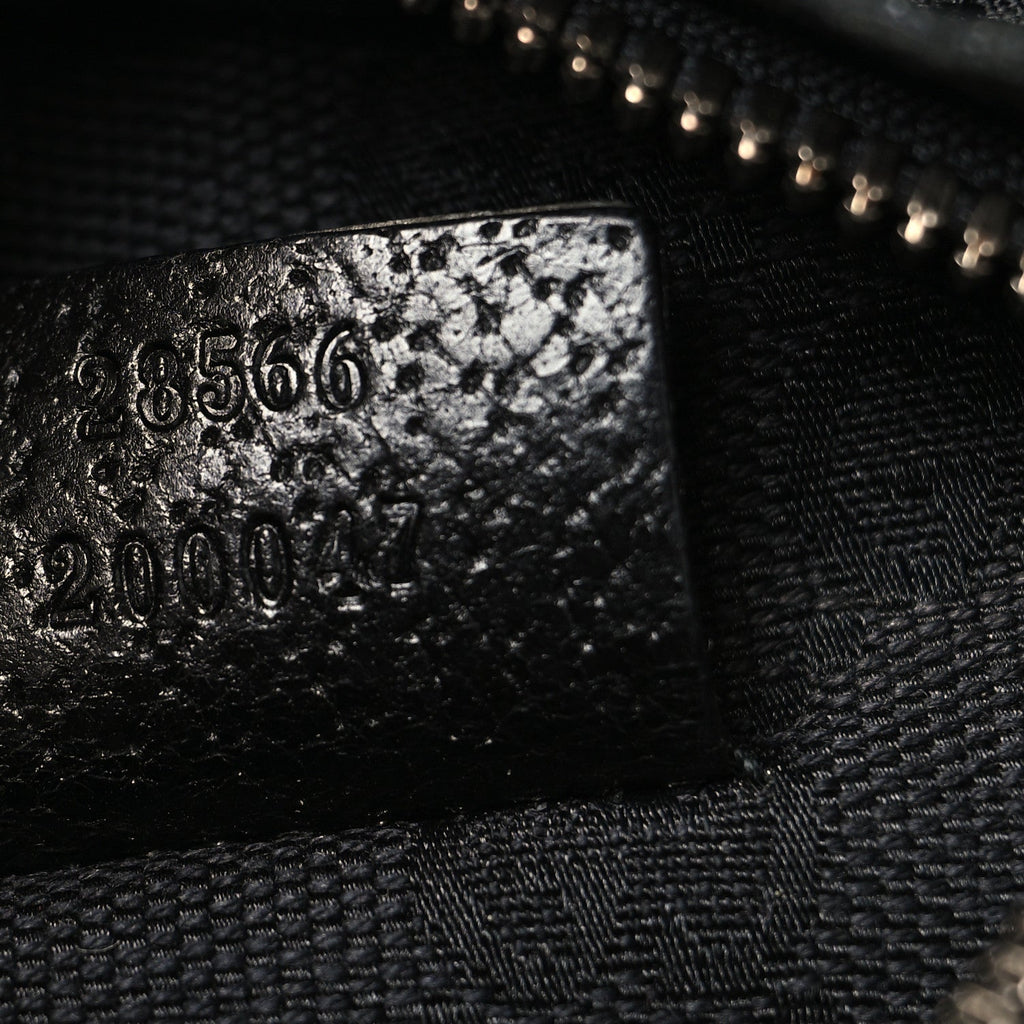 Gucci GG Monogram Double Pocket Belt Bag Black