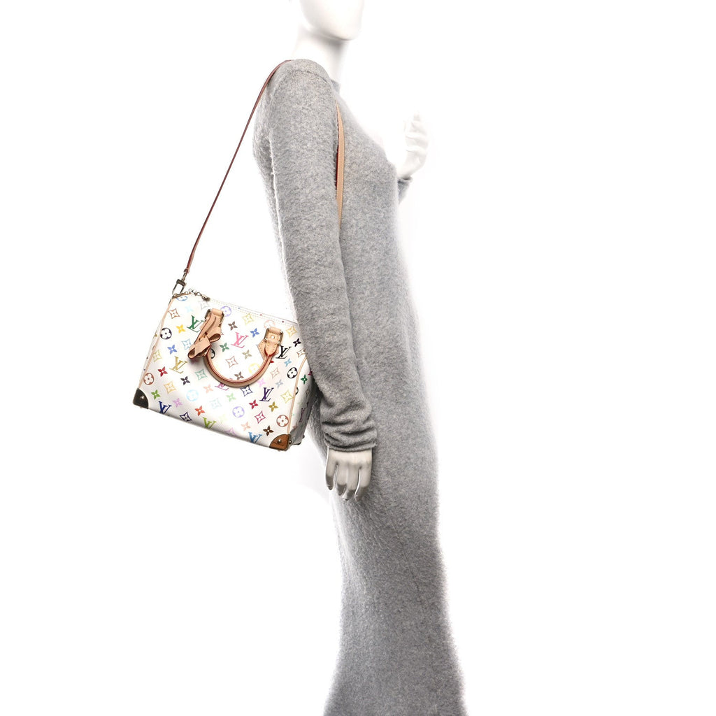 Louis Vuitton LV X TM Monogram Multicolor Speedy Bandouliere 25 White