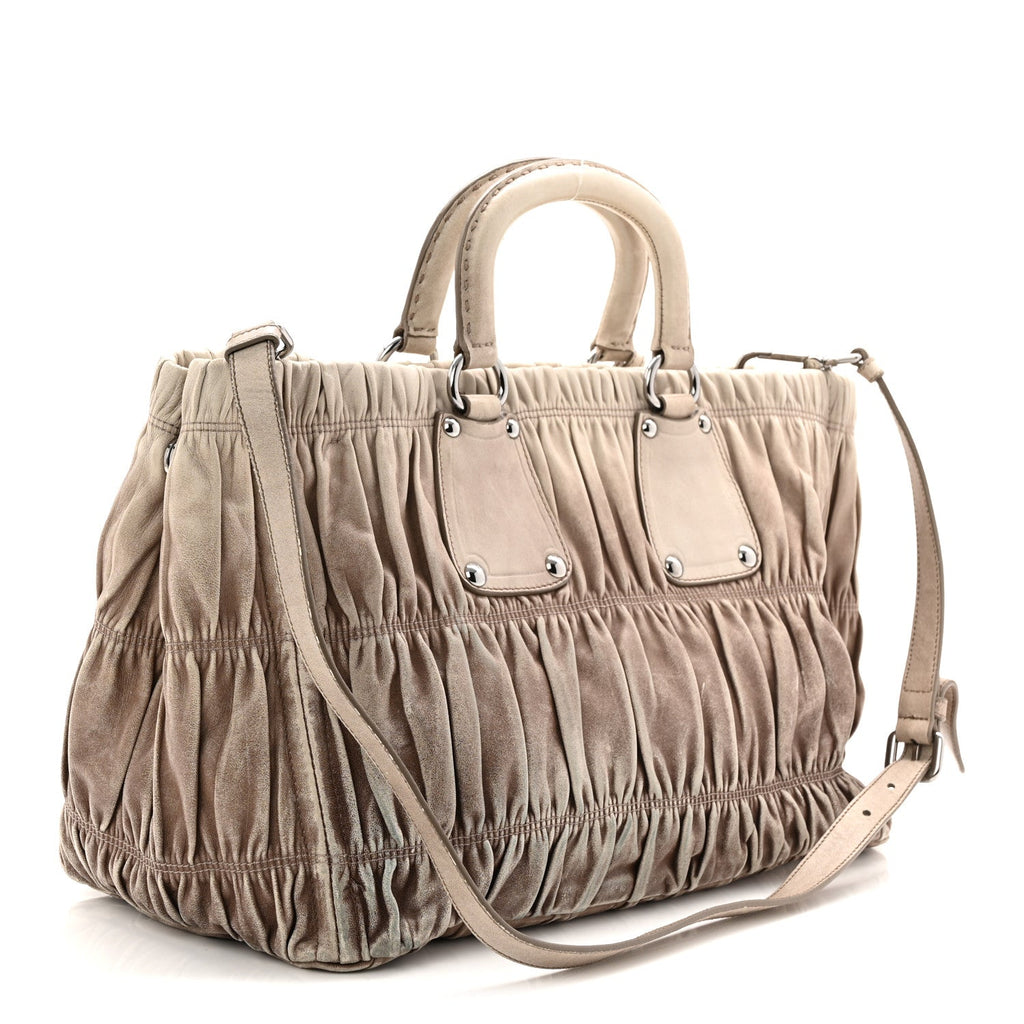 Prada Nappa Gaufre Tote Ghiaccio