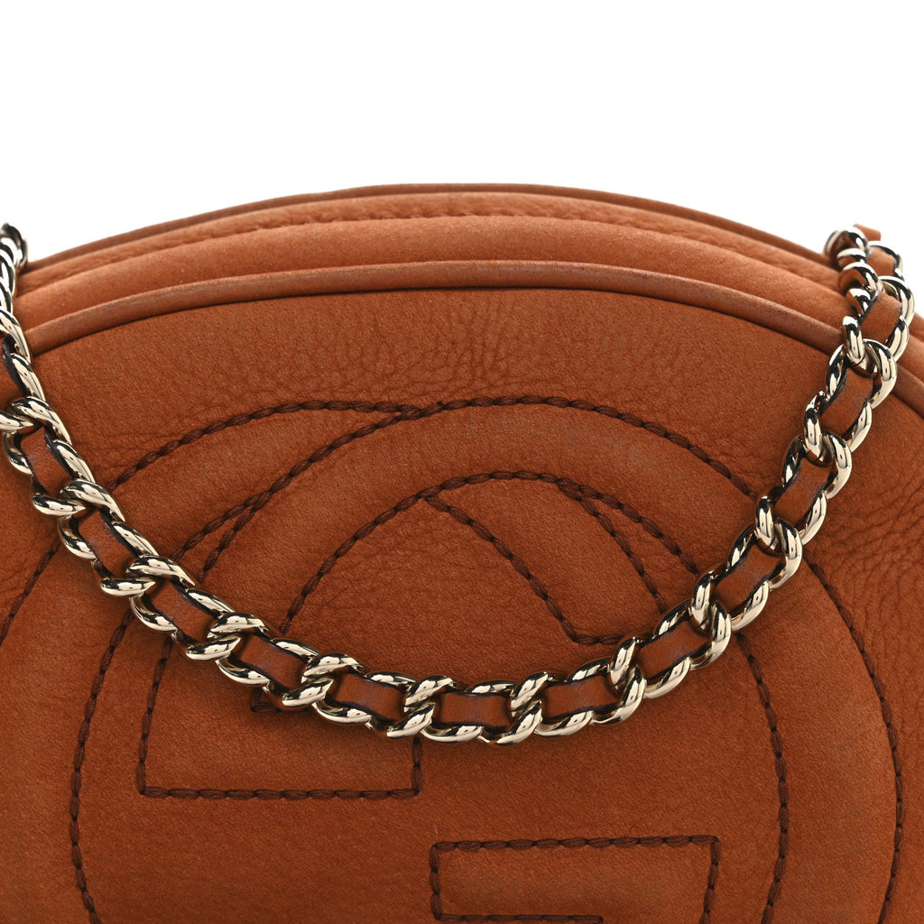 Gucci Vitello Range Mini Soho Chain Bag Old Whisky