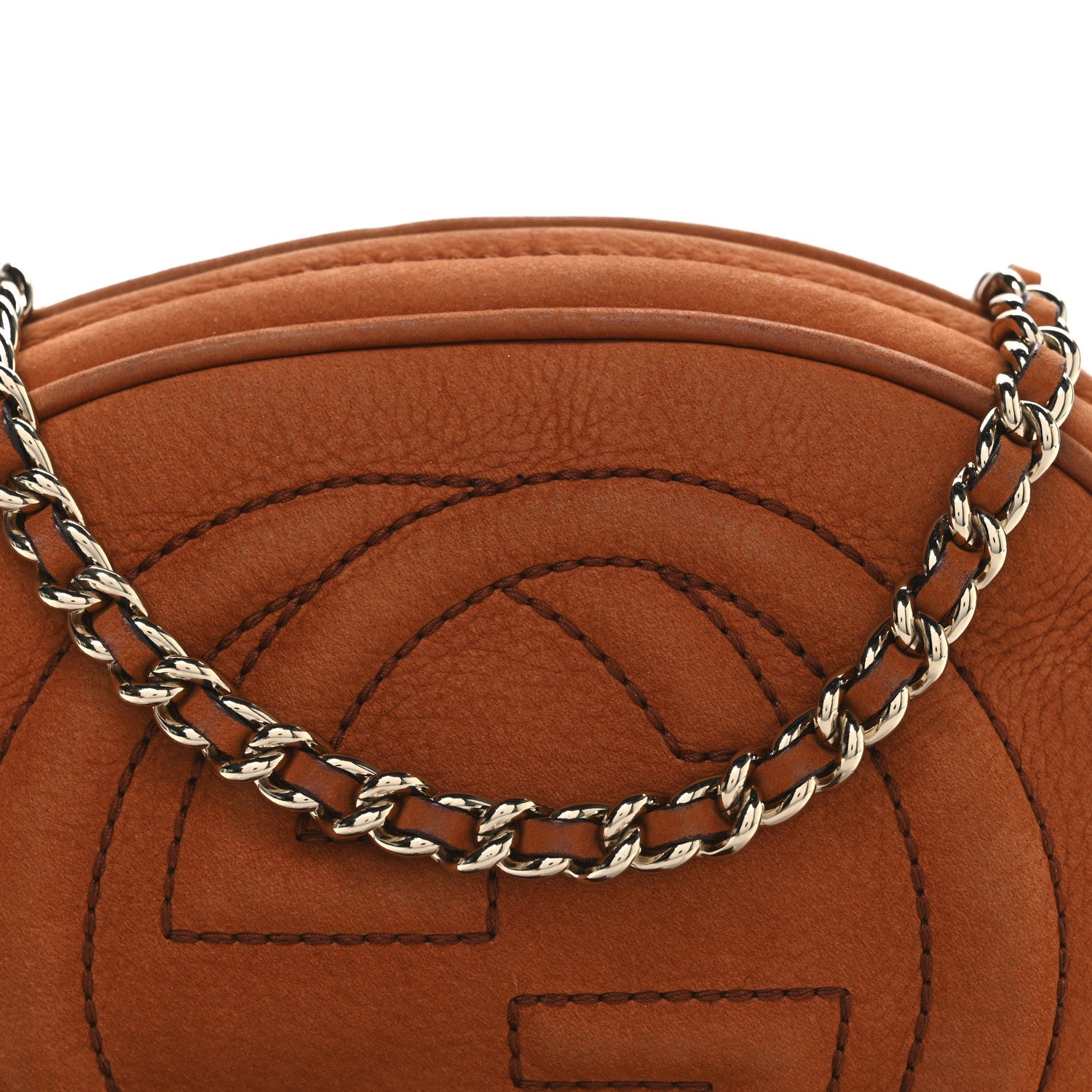 Gucci Vitello Range Mini Soho Chain Bag Old Whisky