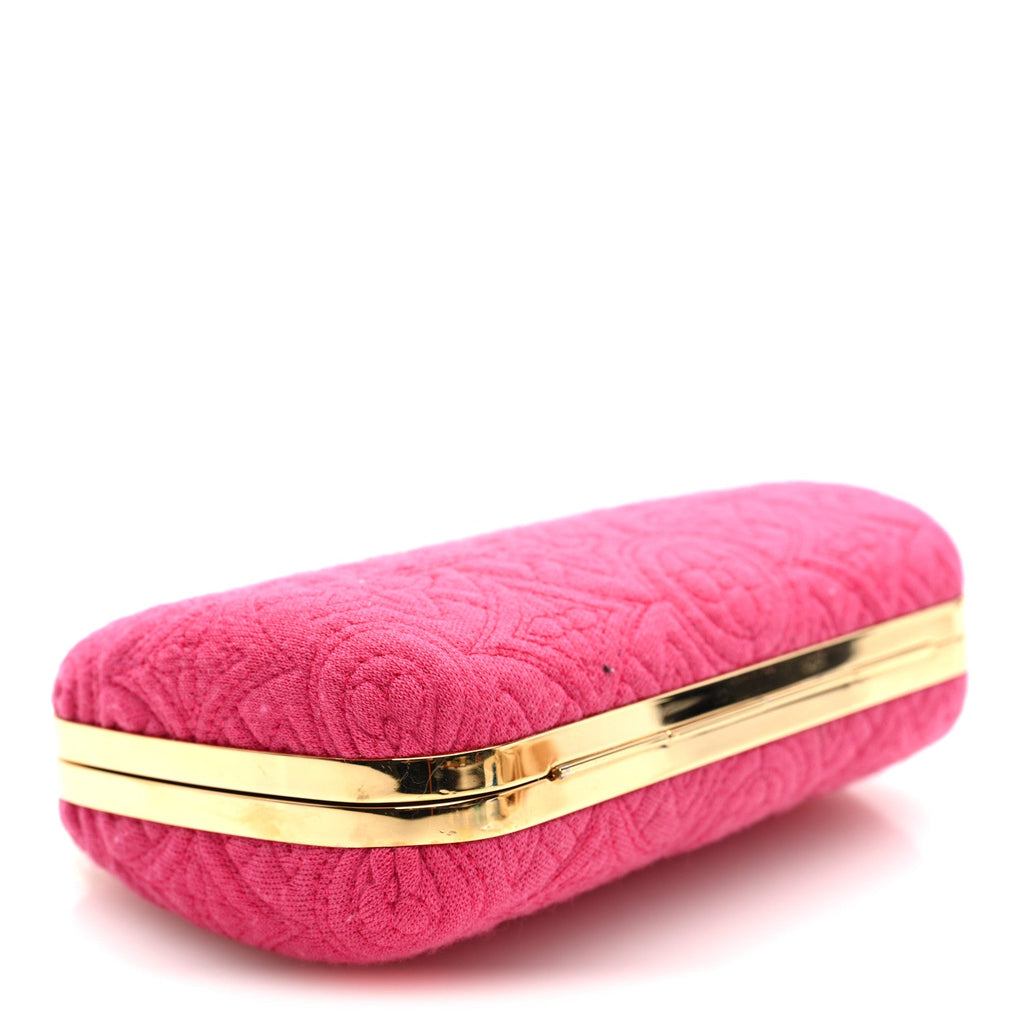 Louis Vuitton Jersey Monogram Motard Minaudiere Clutch Pink