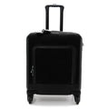 Gucci Monogram Jumbo GG Canvas Textured Calfskin Small Carry On Trolley Black