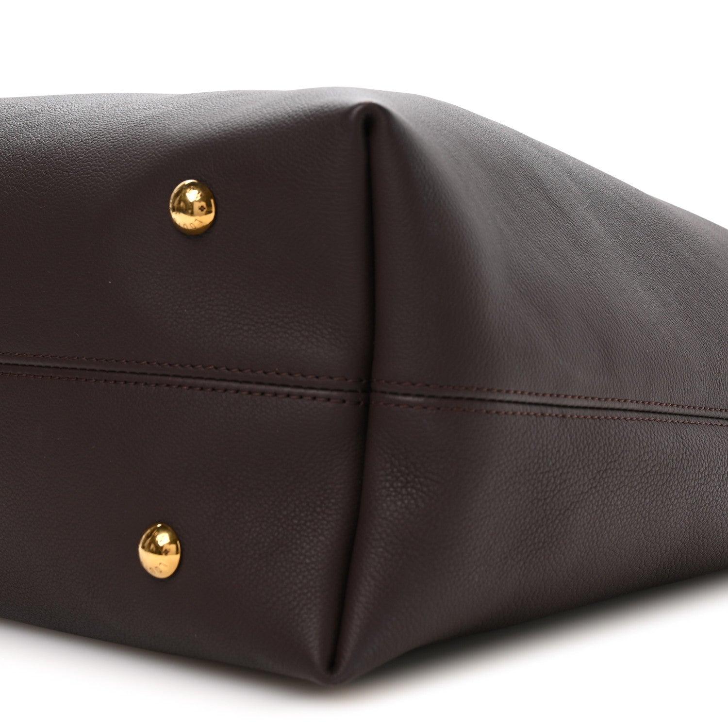Louis Vuitton Grained Calfskin Low Key Hobo MM Chocolate