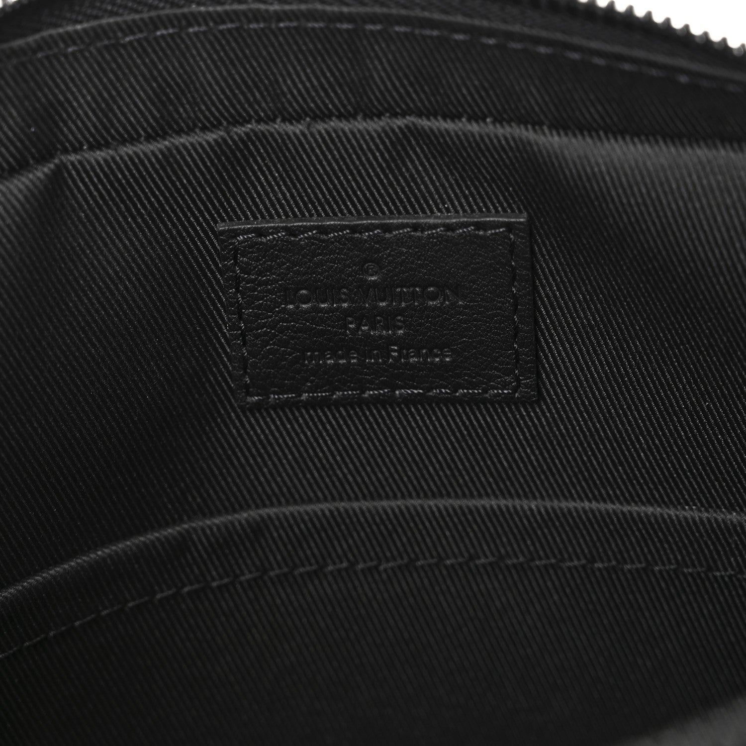 Louis Vuitton Calfskin Monogram Shadow Trio Messenger Black