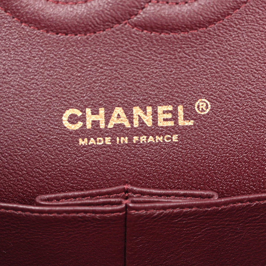 Chanel Lambskin Quilted Medium Double Flap Black