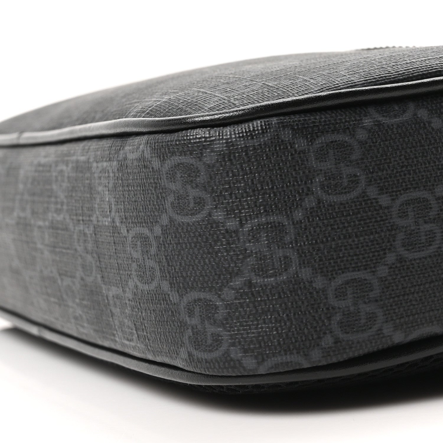 Gucci Soft GG Supreme Monogram Web Belt Bag Black Grey