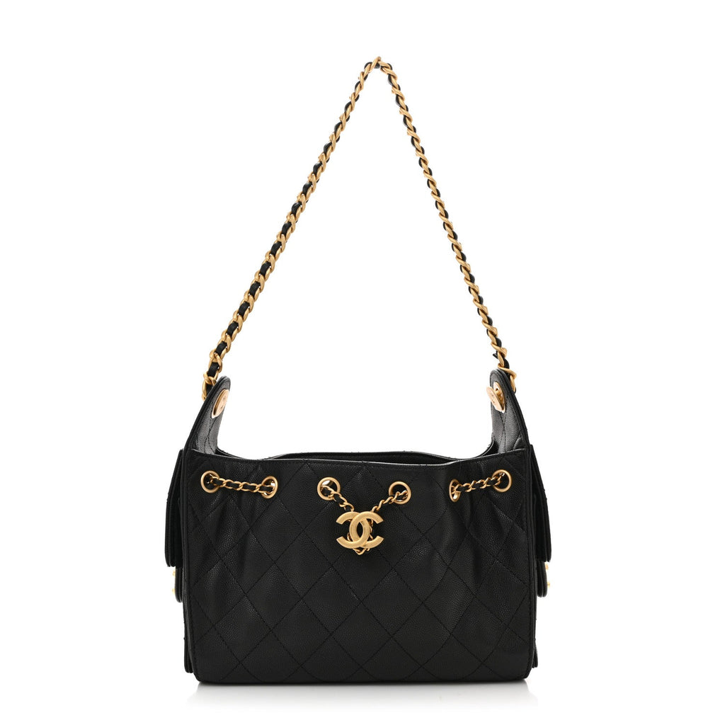 Chanel Caviar Quilted Mini Chanel 25 Handbag Black