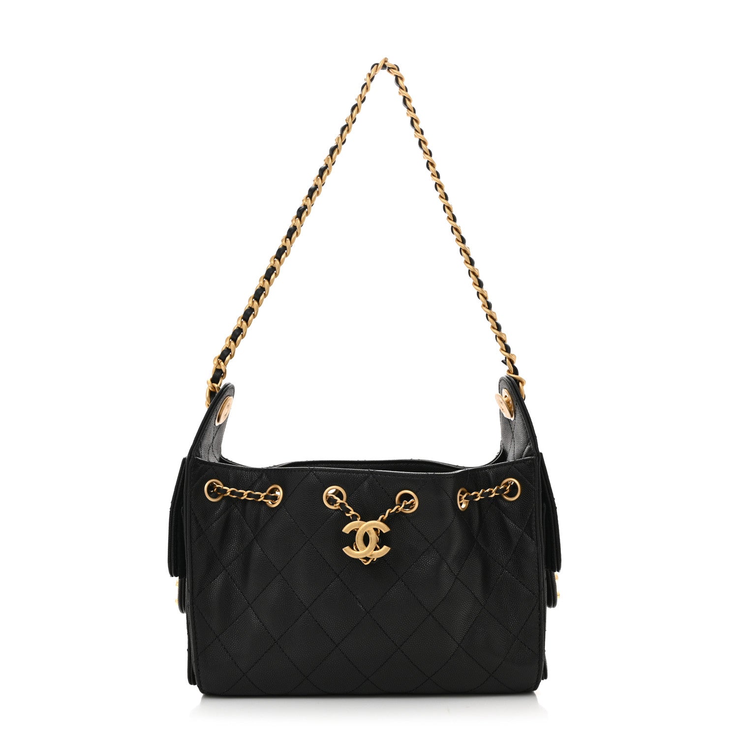 Chanel Caviar Quilted Mini Chanel 25 Handbag Black