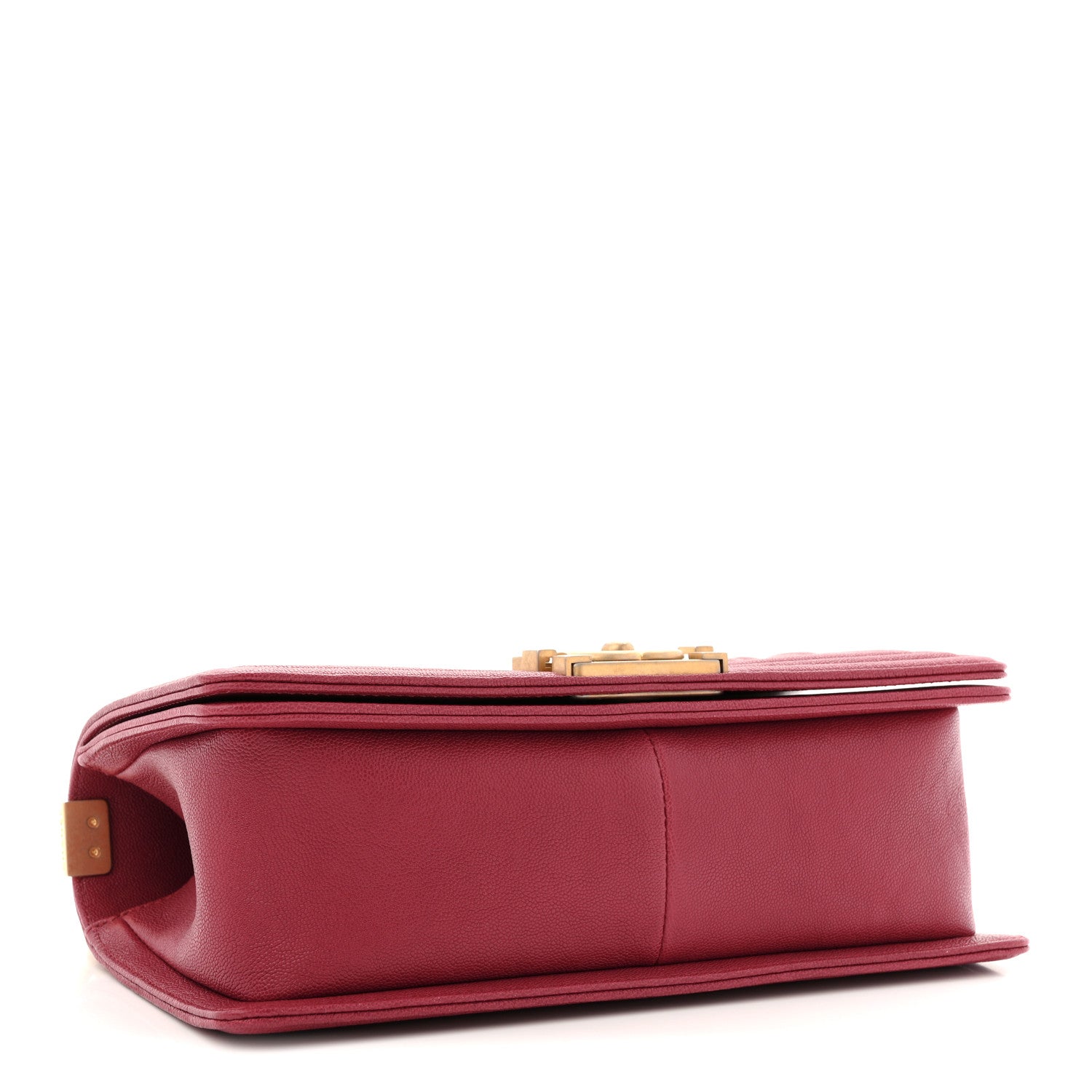 Chanel Caviar Quilted Medium Boy Flap Red