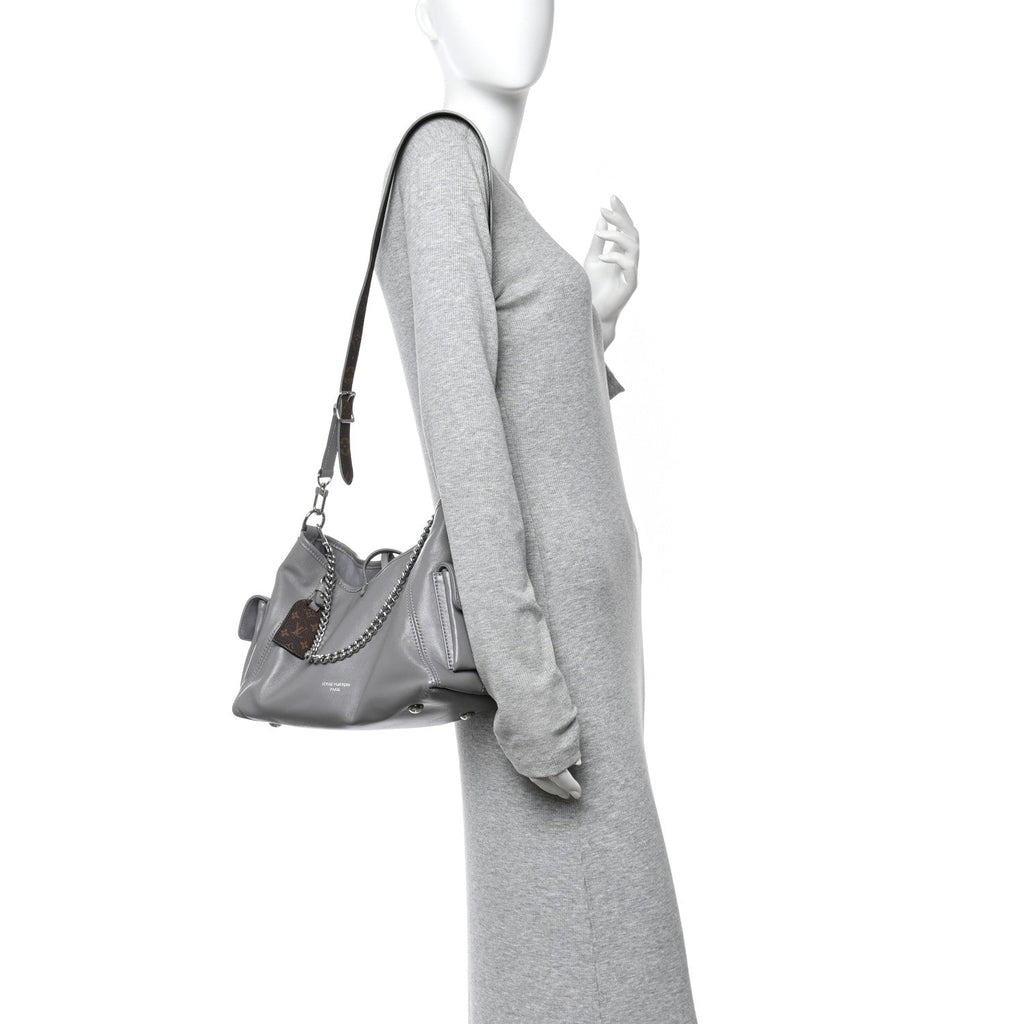 Louis Vuitton Lambskin CarryAll Cargo Vibe PM Trianon Gray