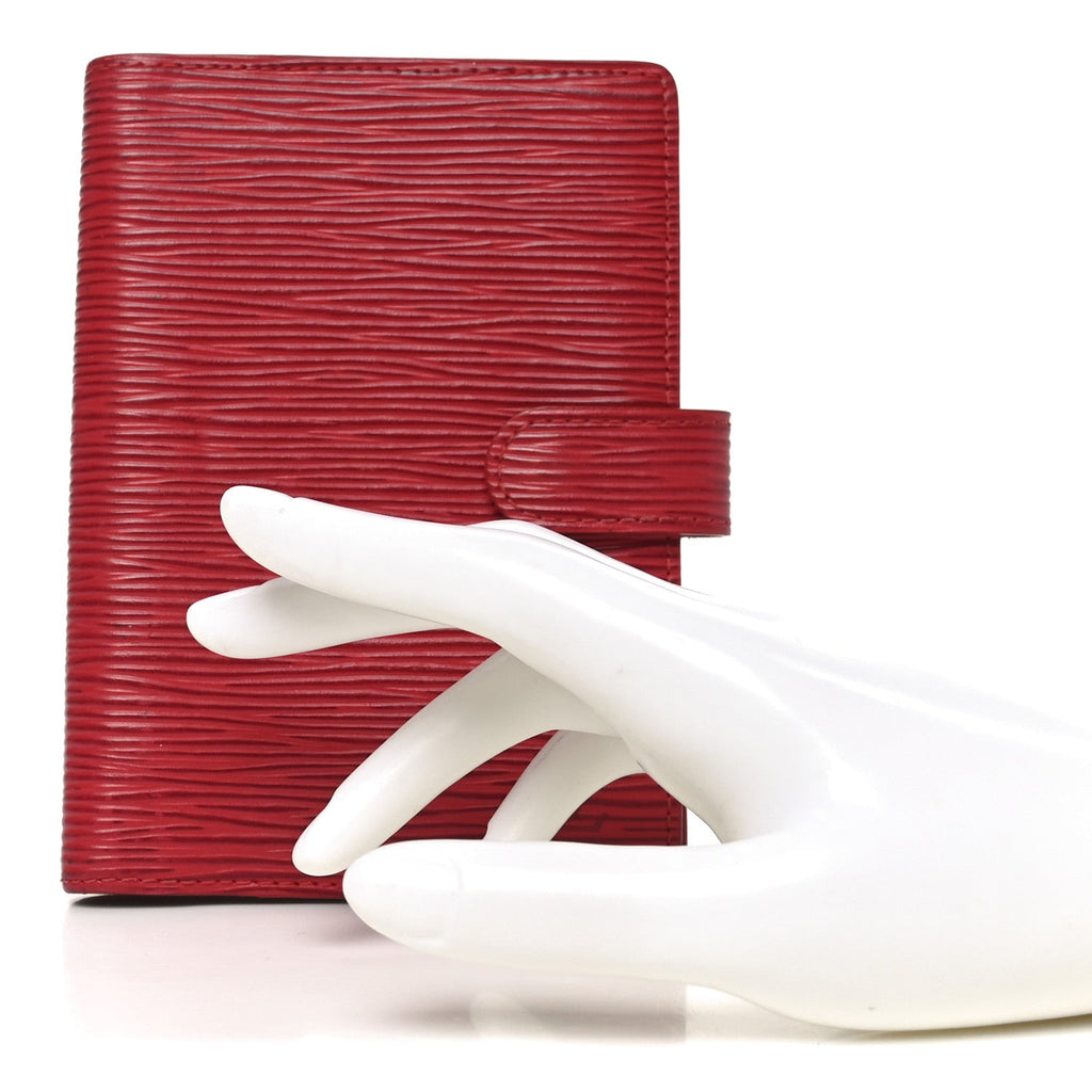 Louis Vuitton Epi Small Ring Agenda Cover Red
