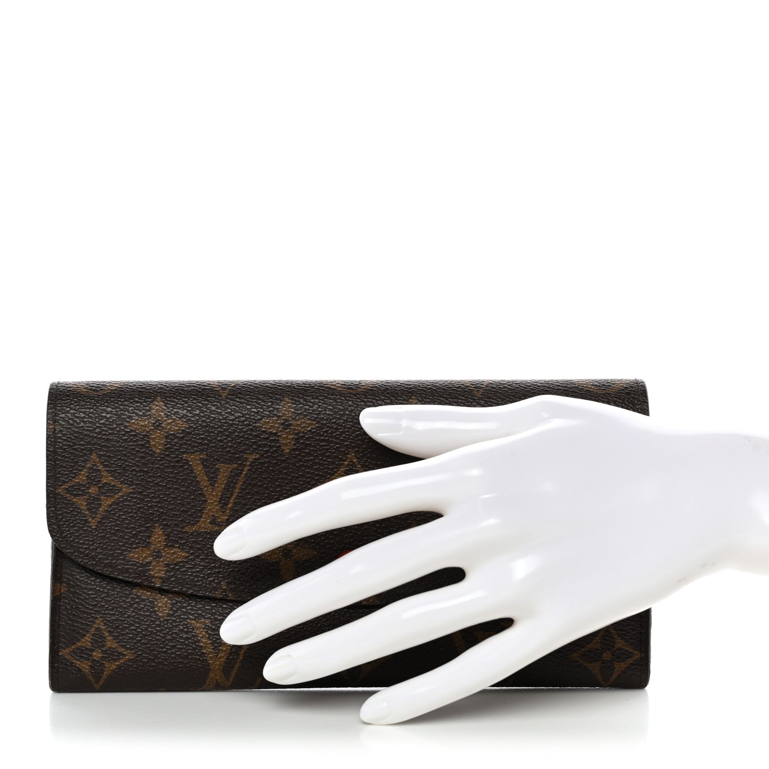 Louis Vuitton Monogram Emilie Wallet Red