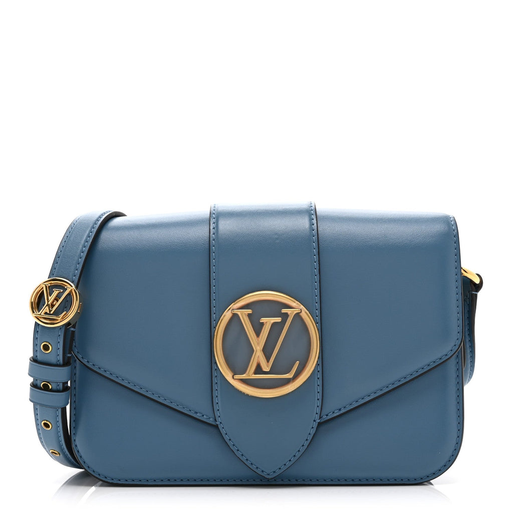 Louis Vuitton Smooth Calfskin LV Pont 9 Blue Orage